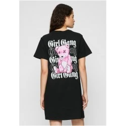 Дамска рокля в черен цвят Miss Tee Girl Gang