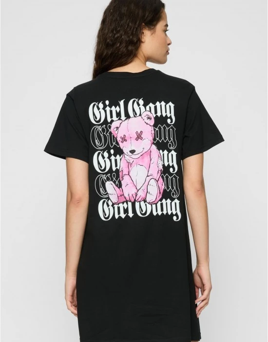 Дамска рокля в черен цвят Miss Tee Girl Gang, Рокли - Hoodstyle.bg
