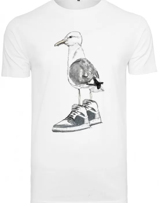 Мъжка тениска в бяло Mister Tee Seagull Sneakers, Тениски - Hoodstyle.bg