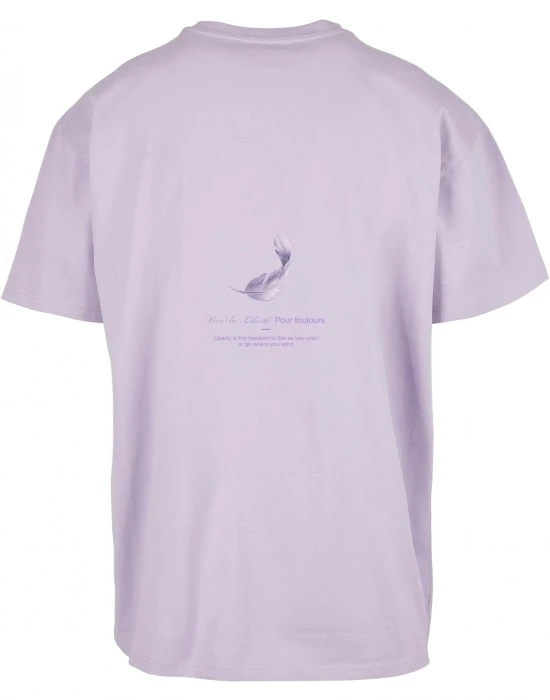 Мъжка тениска в светлолилав цвят MISTER TEE Vive la Liberte, Тениски - Hoodstyle.bg