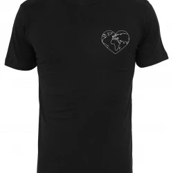 Дамска тениска в черен цвят Mister Tee World Love