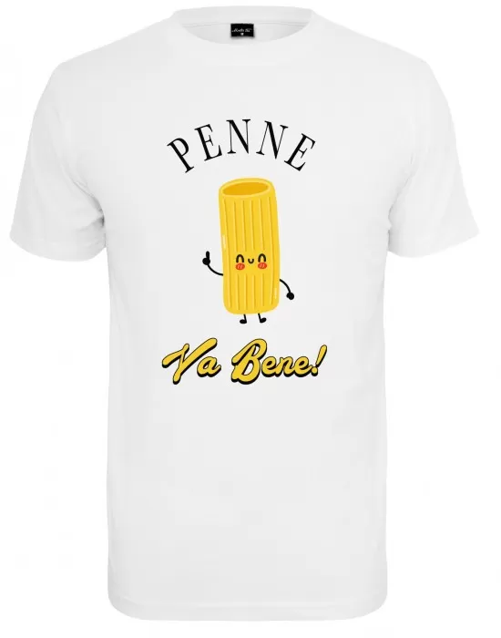 Мъжка тениска в бял цвят Mister Tee Penne va benne, Тениски - Hoodstyle.bg