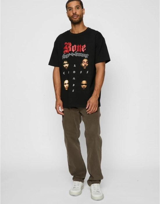 Мъжка тениска в черен цвят Mister Tee Bone-Thugs-N-Harmony Crossroads Oversize, Овърсайз - Hoodstyle.bg