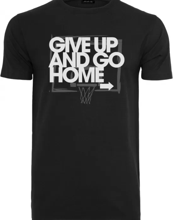 Мъжка тениска в черен цвят Mister Tee Give Up and Go Home, Тениски - Hoodstyle.bg