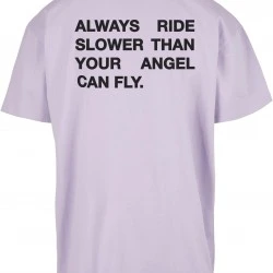 Мъжка тениска в лилав цвят Mister Tee Moto GT Oversize