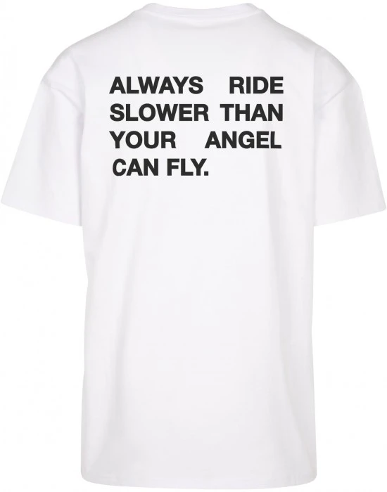 Мъжка тениска в бял цвят Mister Tee Moto GT Oversize., Овърсайз - Hoodstyle.bg