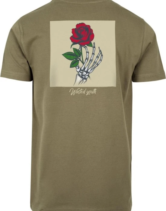 Мъжка тениска Mister Tee Wasted Youth в цвят маслина, Тениски - Hoodstyle.bg