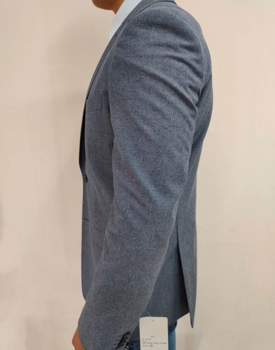Елегантно мъжко сако Fairway Jaket в син меланж Marlane, Сака - Hoodstyle.bg