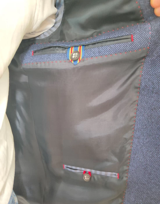 Мъжко елегантно сако в син цвят Digel, Сака - Hoodstyle.bg
