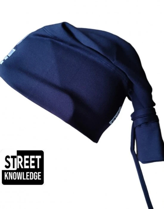 Бийни шапка с бродерия Street Knowledge в тъмносин цвят, Шапки бийнита - Hoodstyle.bg
