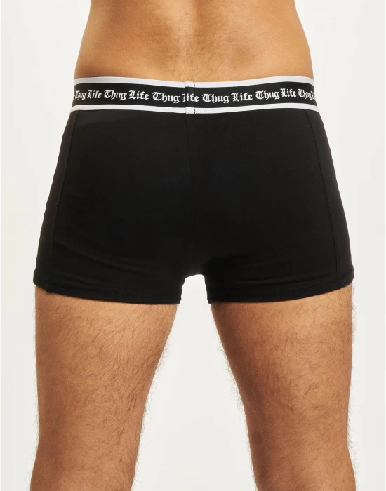 Мъжки боксерки в черен цвят Thug Life Boxershorts, Бельо - Hoodstyle.bg