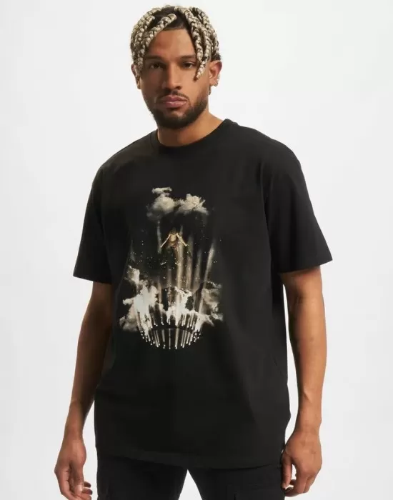 Мъжка тениска в черен цвят Mister Tee Flashing Lights, Тениски - Hoodstyle.bg