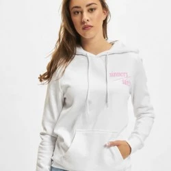 Дамски суичър с качулка в бял цвят Mister Tee Ladie Sinners Hoody