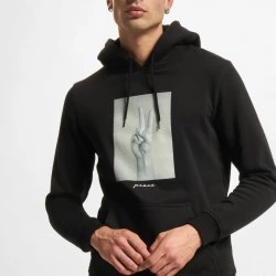 Мъжки суичър с качулка в черен цвят Mister Tee Peace Sign