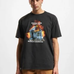 Мъжка тениска в черен цвят Mister Tee Good For Health