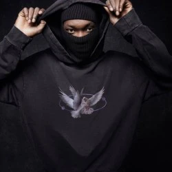 Мъжки суичър с качулка в черен цвят Mister Tee Vive la Liberte Hoody