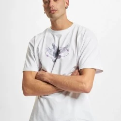 Мъжка тениска в бял цвят Mister Tee Vive la Liberte 