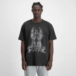 Мъжка тениска в черен цвят Mister Tee Tupac Up