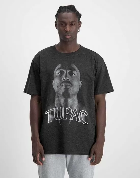 Мъжка тениска в черен цвят Mister Tee Tupac Up, Тениски - Hoodstyle.bg