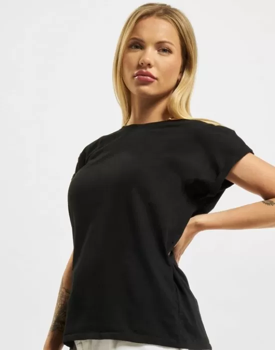Комплект две черни дамски тениски Urban Classics 2 Pack black/black, Тениски - Hoodstyle.bg