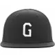 Шапка с козирка в сиво Letter Snapback G, Шапки с козирка - Hoodstyle.bg
