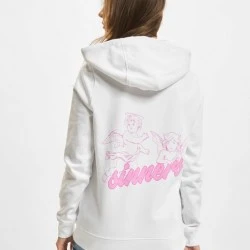 Дамски суичър с качулка в бял цвят Mister Tee Ladie Sinners Hoody