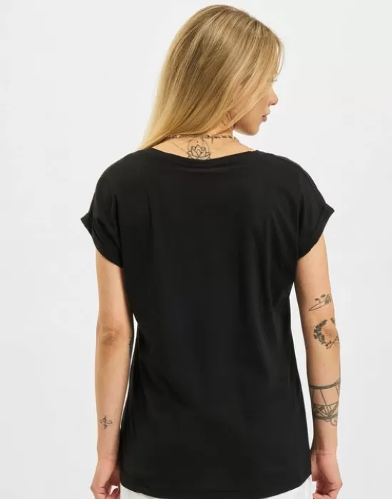 Комплект две черни дамски тениски Urban Classics 2 Pack black/black, Тениски - Hoodstyle.bg