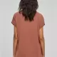 Дамски тениска с паднали ръкави в цвят праскова Urban Classics Ladies Shoulder Tee, Тениски - Hoodstyle.bg