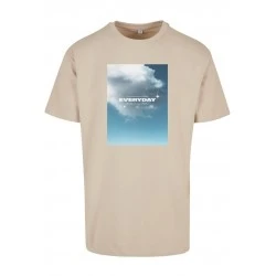 Мъжка тениска в бежов цвят Mister Tee Everyday