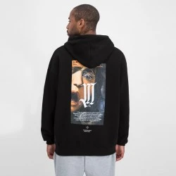 Мъжки суичър с качулка в черен цвят Mister Tee Dusa Painting
