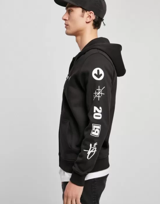 Мъжки суичър в черен цвят Merchcode Linkin Park Anniversary, Суичъри с цип - Hoodstyle.bg