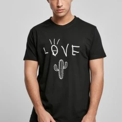 Мъжка тениска в черен цвят Mister Tee Love Cactus Tee black 