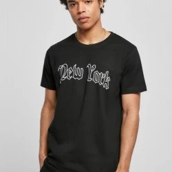 Мъжка тениска в черен цвят MIster Tee New York Wording Tee black 