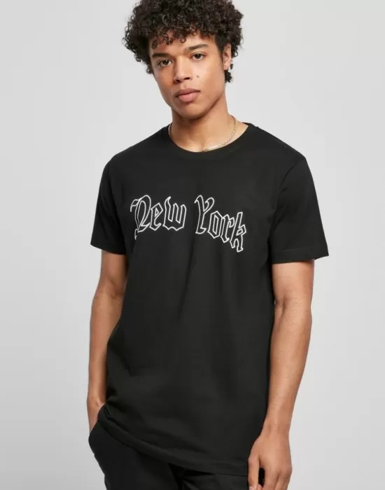 Мъжка тениска в черен цвят MIster Tee New York Wording Tee black, Тениски - Hoodstyle.bg