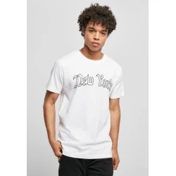Мъжка тениска в бял цвят Mister Tee New York Wording Tee white 
