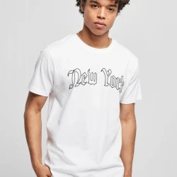 Мъжка тениска в бял цвят Mister Tee New York Wording Tee white 