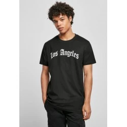 Мъжка тениска в черен цвят Mister Tee Los Angeles Wording Tee black 