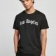 Мъжка тениска в черен цвят Mister Tee Los Angeles Wording Tee black, Тениски - Hoodstyle.bg