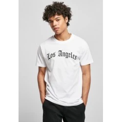 Мъжка тениска в бял цвят Mister Tee Los Angeles Wording Tee white 