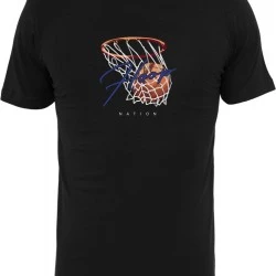 Мъжка тениска в черен цвят Mister Tee Hoop Nation