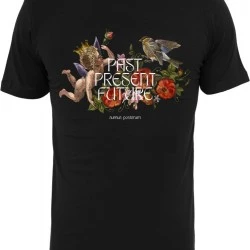 Мъжка тениска в черен цвят Mister Tee Past Present Future 