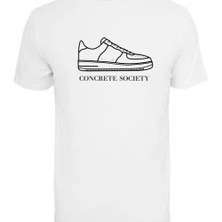 Мъжка тениска в бял цвят Mister Tee Concrete Society 