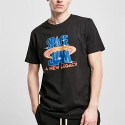 Мъжка тениска в черен цвят Mister Tee Space Jam Logo 