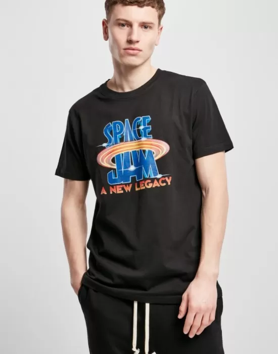 Мъжка тениска в черен цвят Mister Tee Space Jam Logo, Тениски - Hoodstyle.bg