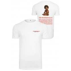 Мъжка тениска в бял цвят Mister Tee Biggie Ready To Die Tracklist 