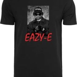 Мъжка тениска в черен цвят Mister Tee Eazy E Logo 