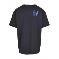 Мъжка тениска в тъмносиньо Mister Tee Le Papillon 