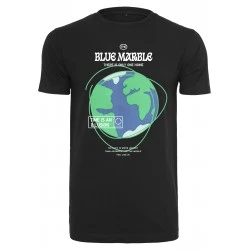 Мъжка тениска в черно Mister Tee Blue Marble