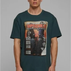 Мъжка тениска в масленозелен цвят MISTER TEE Upscale Magazine Oversize 