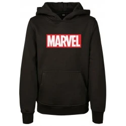 Детски суичър в черен цвят Mister Tee Kids Marvel Logo  